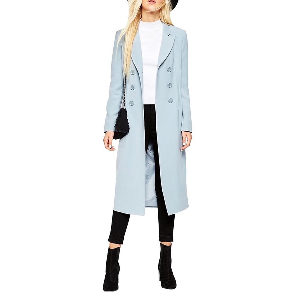 NWT Blue Trenchcoat - Picture 1 of 12